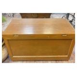 Wood Chest w/ Brass Accents & Handles