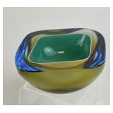 Murano Sommerso Style Art Glass Bowl
