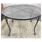 Wrought Iron Mesh Patio Table