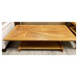 Lane Mid Century Modern Sunburst Coffee Table