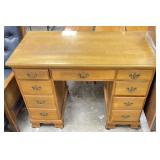 Ethan Allen Classic Manor Desk w/ Glass Top