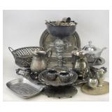 Selection of Silverplated Serving Pieces & More