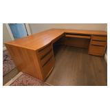 Modern Design Executive Desk & File Cabinet