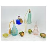Collection of Perfume Bottles Including Fenton