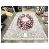 13 FT Signed Handwoven Persian Carpet w/ COO