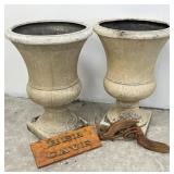 Fiberglass Urn Style Planters & More