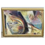 Gilt Framed Abstract Print