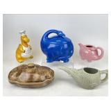 Selection of Porcelain Teapots & Cookie Jars