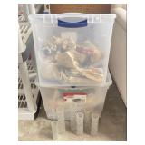 Vintage Ice Glass Chandelier Tubes
