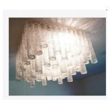 Vintage Ice Glass Chandelier Parts