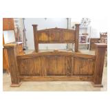Houston Oasis Rustic Knotty Pine Bed Frame