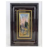Framed Enamel on Copper Plaque - Limoges