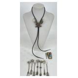 Sterling Silver Bolo Ties & Spoons