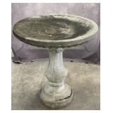 Cast Concrete 2 Piece Birdbath