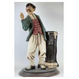 3 FT Hand Painted Cast Resin "Rainy Day Golfer"