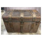 Antique Dome Top Steamer Trunk