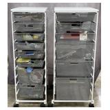 Elfa Mesh Drawer Carts