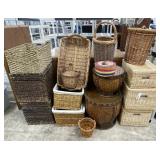Woven Wicker, Rattan & Seagrass Storage Baskets &