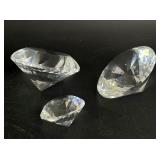 Swarovski Crystal Chaton Diamond Paperweights