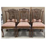 Antique Reproduction Chippendale Style Dining