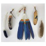 Hand Painted & Beaded Native American Ceremonial