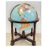Lighted Replogle 32 Inch Library Globe in Stand