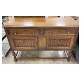 Jacobean Revival Style Oak Sideboard