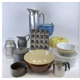 Vintage Enamled Kitchenware & More