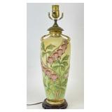 Hand Painted Antique Nippon Vase Table Lamp