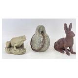 Cast Iron & Stone Yard Decor