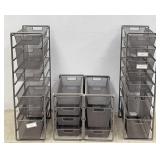 Elfa Freestanding Mesh Drawer Units