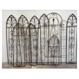 Rustic Wrought Iron Garden Trellis