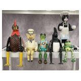 Anthropomorphic Shelf Sitter Figurines & Other