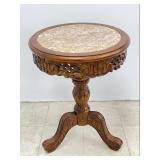 Victorian Style Carved Wood Table