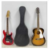 Silvertone Acoustic & S101 Electric Guitars