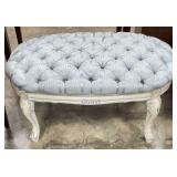 French Provincial Style Tufted Ottoman