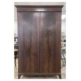 6.75 FT Mahogany Two Door Armoire