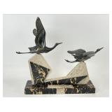 Irenee Rochard Art Deco Birds in Flight Sculpture