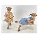 Creaciones Nadal Porcelain Shelf Sitter Figurines