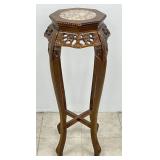 Vintage Chinese Carved Hardwood Plant Stand