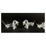 Swarovski Crystal Dachshund Figurines