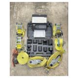 Heavy Duty Ratchet Strap, Ball Joint Adapter Set &