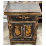 Oriental Chinoiserie Style Accent Cabinet