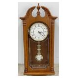 Seth Thomas Split Pediment Oak Wall Clock
