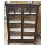 Vintage Double Door Glass Display Cabinet