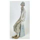 Lladro Porcelain Figurine - 'Clown w/ Concertina'