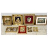 Framed Needlepoint, Fabric & Other Artwork