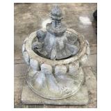Cast Concrete Bird Bath on Base & Yard Decor