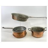 Antique Copper Clad Pots