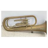 3 FT Antique Brass Helicon